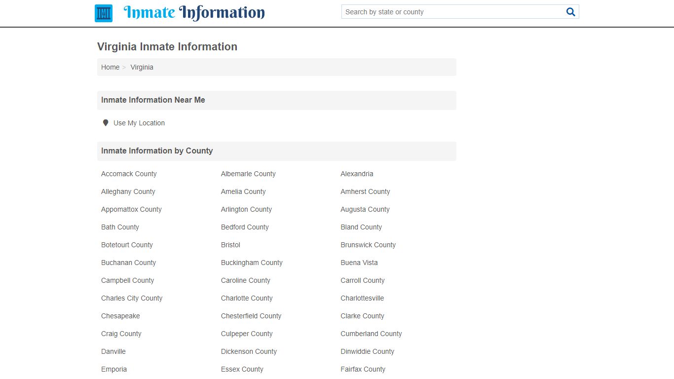 Virginia Inmate Information