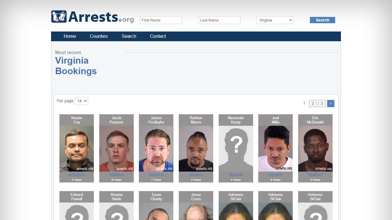 Virginia Arrests and Inmate Search